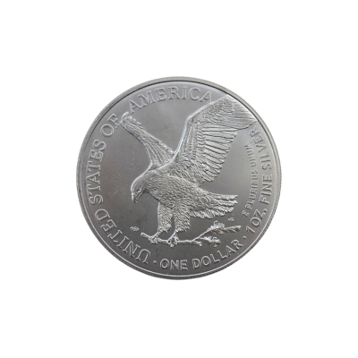 MONEDA DE ARGINT 1 UNCIE (OZ) PURITATE 999 ONE DOLLAR USA LIBERTY IN GOD WE TRUST 2024