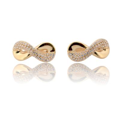 CERCEI IN FORMA DE INFINIT DIN AUR GALBEN 14K_127132