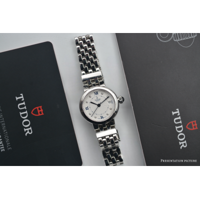 TUDOR CLAIR DE ROSE DATE 26MM STEEL WHITE DIAL BOX+PAPERS 2021 REF: 35200
