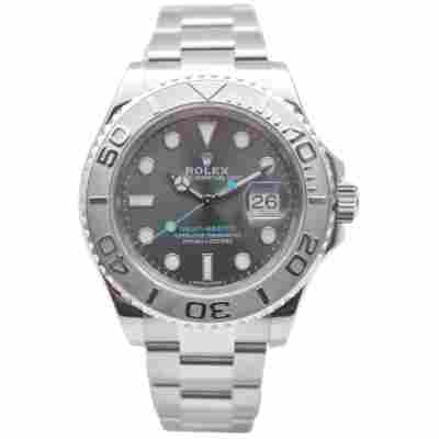 ROLEX YACHT-MASTER 40 RHODIUM GREY DIAL PLATINUM&STEEL OYSTER REF: 116622