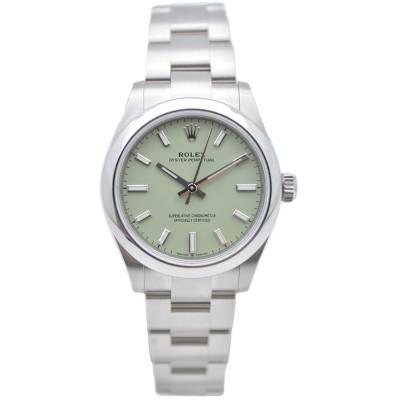 ROLEX OYSTER PERPETUAL 31MM STEEL PISTACHIO DIAL OYSTER BOX+PAPERS UNWORN 2026 REF: 277200