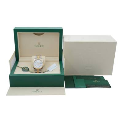 ROLEX DATEJUST 41 TWO TONE SILVER DIAL JUBILEE BOX+PAPERS 2024 AUTOMATIC REF: 126333-0002