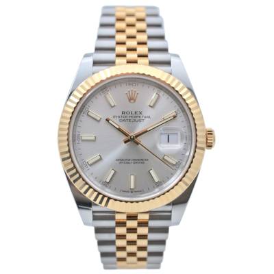 ROLEX DATEJUST 41 TWO TONE SILVER DIAL JUBILEE BOX+PAPERS 2024 AUTOMATIC REF: 126333-0002