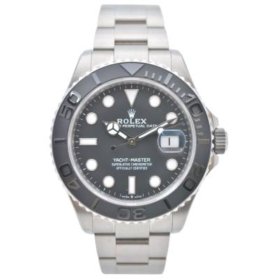 ROLEX YACHT MASTER 42 TITANIUM BLACK DIAL FULL SET 2026 STICKERS REF: 226627