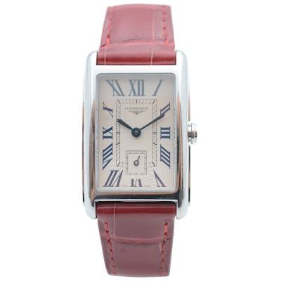 LONGINES DOLCEVITA 23X37 MM QUARTZ STAINLESS STEEL SILVER DIAL ORIGINAL BOX REF: L5.512.4.71.5