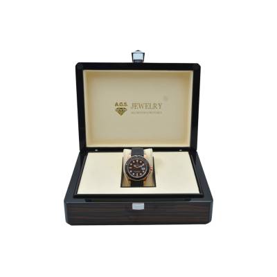 ROLEX YACHT MASTER 40 EVEROSE BLACK DIAL OYSTERFLEX STICKERS AUTOMATIC REF: 116655