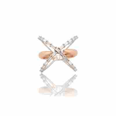 INEL DIN AUR ROZ SI ALB 18K CU DIAMANTE NATURALE_128800