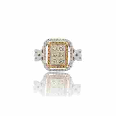 INEL DE LOGODNA DIN AUR ALB 18K CU DIAMANTE NATURALE_129417
