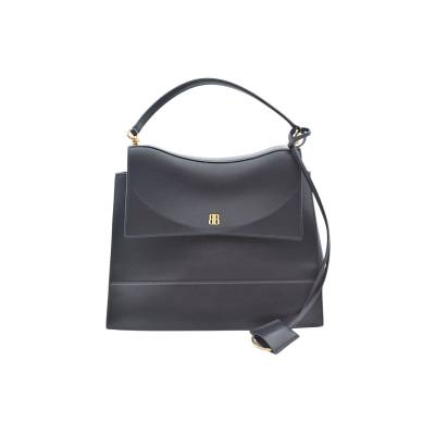 BALENCIAGA NANO MEDIUM TOP HANDLE BAG BLACK LEATHER 