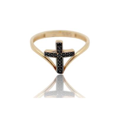 INEL CU MODEL DE CRUCE DIN AUR GALBEN 14K_138355