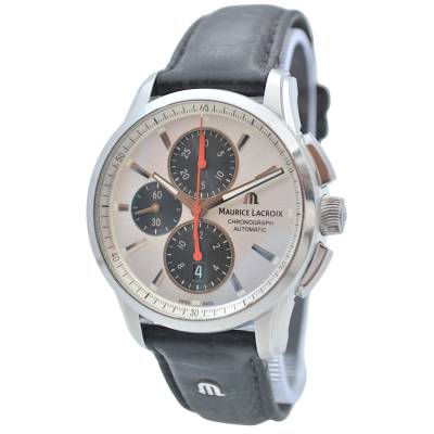 MAURICE LACROIX PONTOS CHRONOGRAPH 43MM STAINLESS STEEL SILVER DIAL AUTOMATIC REF: PT6388-SS001-131-1