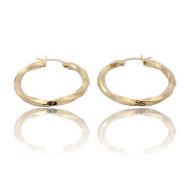 CERCEI ROTUNZI DIN AUR GALBEN 14K_138522