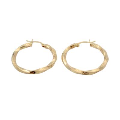 CERCEI ROTUNZI DIN AUR GALBEN 14K_138522