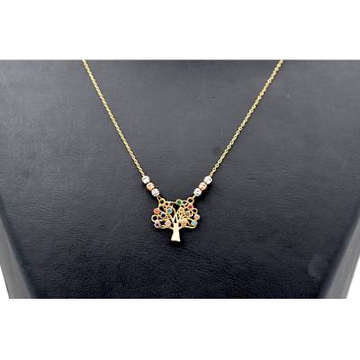 LANT SI PANDANT IN FORMA DE COPACUL VIETII DIN AUR 18K_138339