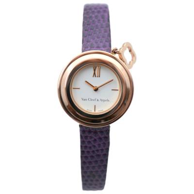 VAN CLEEF&ARPELS PIERRE ARPELS CHARMS MINI 26 ROSE GOLD WHITE DIAL REF: VCRO4HS00