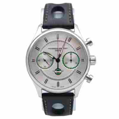 FREDERIQUE CONSTANT VINTAGE RALLY HEALEY CHRONOGRAPH 42MM STEEL SILVER DIAL AUTOMATIC REF: FC-397HS5B6