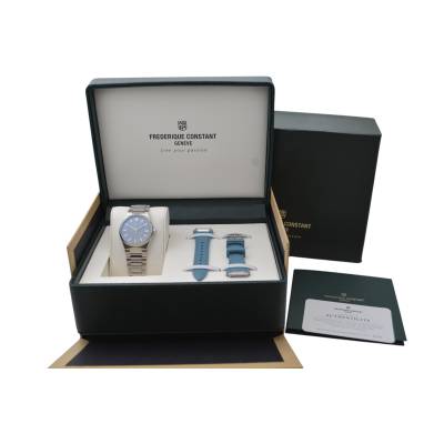 FREDERIQUE CONSTANT HIGHLIFE LADIES 34MM STEEL GREY DIAL FULL SET 2025 AUTOMATIC REF: FC-303LG2NH6B