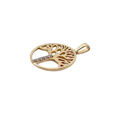 PANDANT IN FORMA DE COPACUL VIETII DIN AUR GALBEN 14K_139634