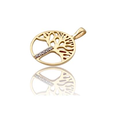 PANDANT IN FORMA DE COPACUL VIETII DIN AUR GALBEN 14K_139634