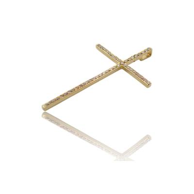 PANDANT IN FORMA DE CRUCE DIN AUR GALBEN 14K_139467