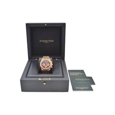 AUDEMARS PIGUET ROYAL OAK OFFSHORE CHRONOGRAPH 41 ROSE GOLD BLUE BOX+PAPERS 2018 REF: 26331OR.OO.1220OR.01
