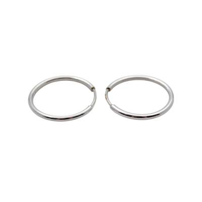 CERCEI ROTUNZI DIN AUR ALB 14K_139438