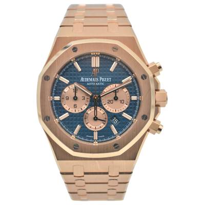 AUDEMARS PIGUET ROYAL OAK OFFSHORE CHRONOGRAPH 41 ROSE GOLD BLUE BOX+PAPERS 2018 REF: 26331OR.OO.1220OR.01