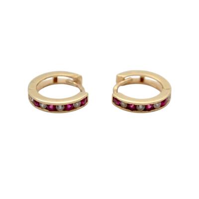 CERCEI ROTUNZI PENTRU COPII DIN AUR GALBEN 14K_139550