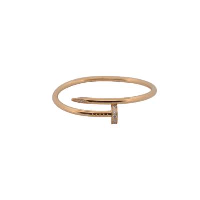 BRATARA CARTIER JUSTE ON CLOU DIN AUR ROZ 18K CU DIAMANTE NATURALE_115423