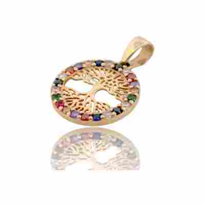 PANDANT CU MODEL COPACUL VIETII DIN AUR GALBEN 14K_128122