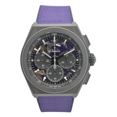ZENITH DEFY EL PRIMERO 44MM AUTOMATIC CHRONOGRAPH 21 ULTRAVIOLET REF: 97.9001.9004/80.R922