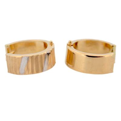 CERCEI ROTUNZI DIN AUR GALBEN 14K_127794