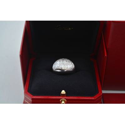 INEL CARTIER ROCK CRYSTAL DIN AUR ALB 18K CU DIAMANTE NATURALE