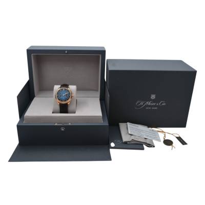 H.MOSER & CIE. ENDEAVOUR CHINESE CALENDAR MOONPHASE 40MM RED GOLD LIMITED EDITION REF: 1210-0400