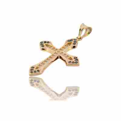 PANDANT IN FORMA DE CRUCE DIN AUR GALBEN 14K_127819