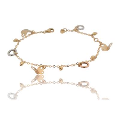 BRATARA AUR GALBEN, ALB, ROZ 18K_121777