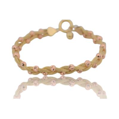BRATARA AUR GALBEN, ROZ 14K_122006