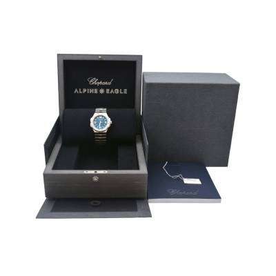 CHOPARD ALPINE EAGLE 41MM STAINLESS STEEL BLUE DIAL AUTOMATIC REF: 298600-3001