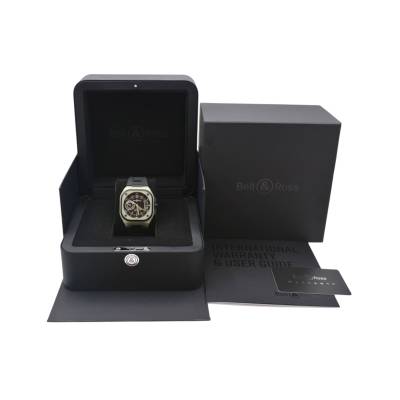 BELL&ROSS BR X5 GREEN LUM 41MM TITANIUM LIMITED EDITION FULL SET REF: BRX5R-LUM-TC/SRB