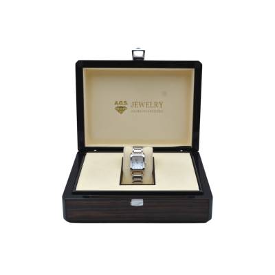 BAUME&MERCIER HAMPTON 22x34MM MOP DIAMONDS DIAL STAINLESS STEEL QUARTZ REF: 65721 / M0A151