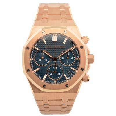 AUDEMARS PIGUET ROYAL OAK CHRONOGRAPH SELFWINDING 42 ROSE GOLD BLUE FULL SET 2023 REF: 26240OR.OO.1320OR.05