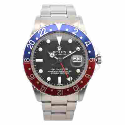 ROLEX GMT MASTER PEPSI 40 OYSTER STEEL BLACK DIAL AUTOMATIC 1964 REF: 1675