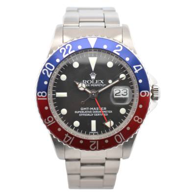 ROLEX GMT MASTER PEPSI 40 OYSTER STEEL BLACK DIAL AUTOMATIC 1964 REF: 1675