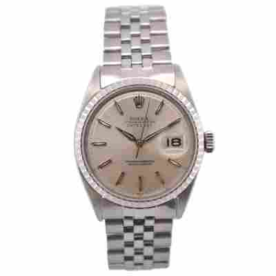 ROLEX DATEJUST 36 STAINLESS STEEL SILVER DIAL JUBILEE AUTOMATIC 1964 REF: 1603