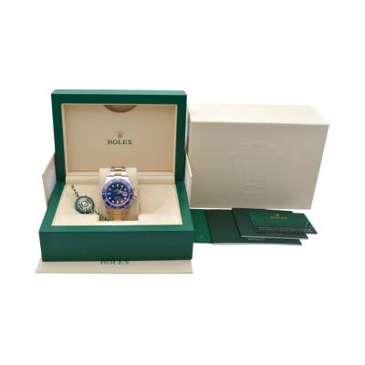 ROLEX SUBMARINER DATE BLUESY 41 TWO TONE CERAMIC BOX+PAPERS 2022 REF: 126613LB