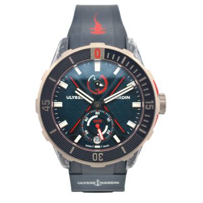 ULYSSE NARDINE MARINE DIVER HAMMER LIMITED ED 44 TITANIUM FULL SET 2025 NEW REF: 1183-170LE-3A
