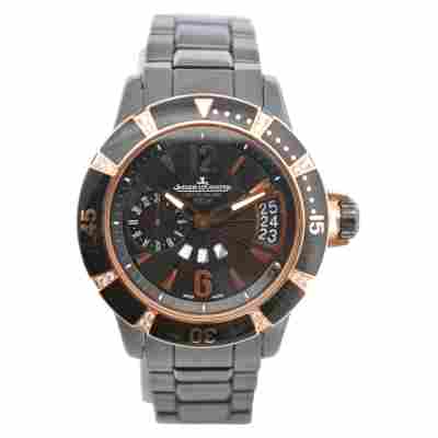 JAEGER LE-COULTRE MASTER COMPRESSOR DIVING GMT 39 CERAMIC&ROSE GOLD DIAMONDS REF: Q189LC70/161.L.61.S