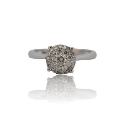 INEL DE LOGODNA AUR ALB 14K CU DIAMANTE NATURALE_114834