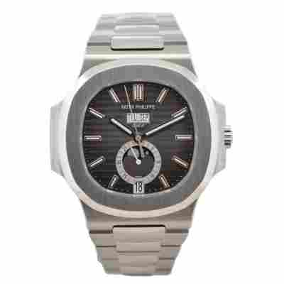 PATEK PHILIPPE NAUTILUS 40.5MM STEEL GREY DIAL BOX+PAPERS NOS 2016 REF: 5726/1A-001