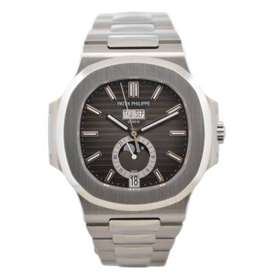 PATEK PHILIPPE NAUTILUS 40.5MM STEEL GREY DIAL BOX+PAPERS NOS 2016 REF: 5726/1A-001